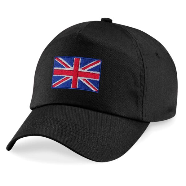 union jack baseball cap black hat